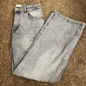 H&M Light Blue Wide Leg Jeans